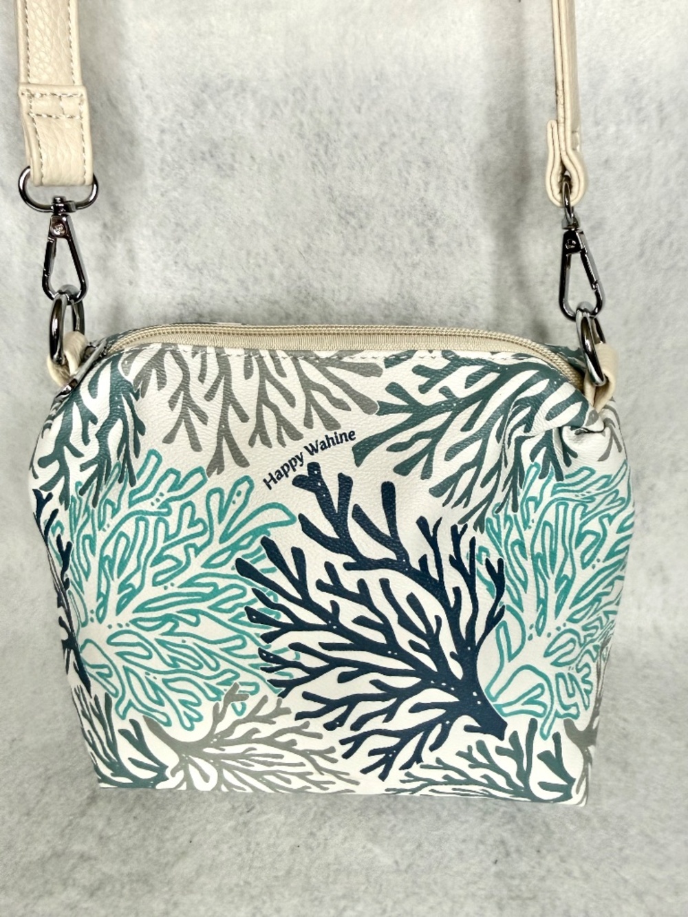 Happy Wahine Hawaiian Sea Coral Crossbody Bag